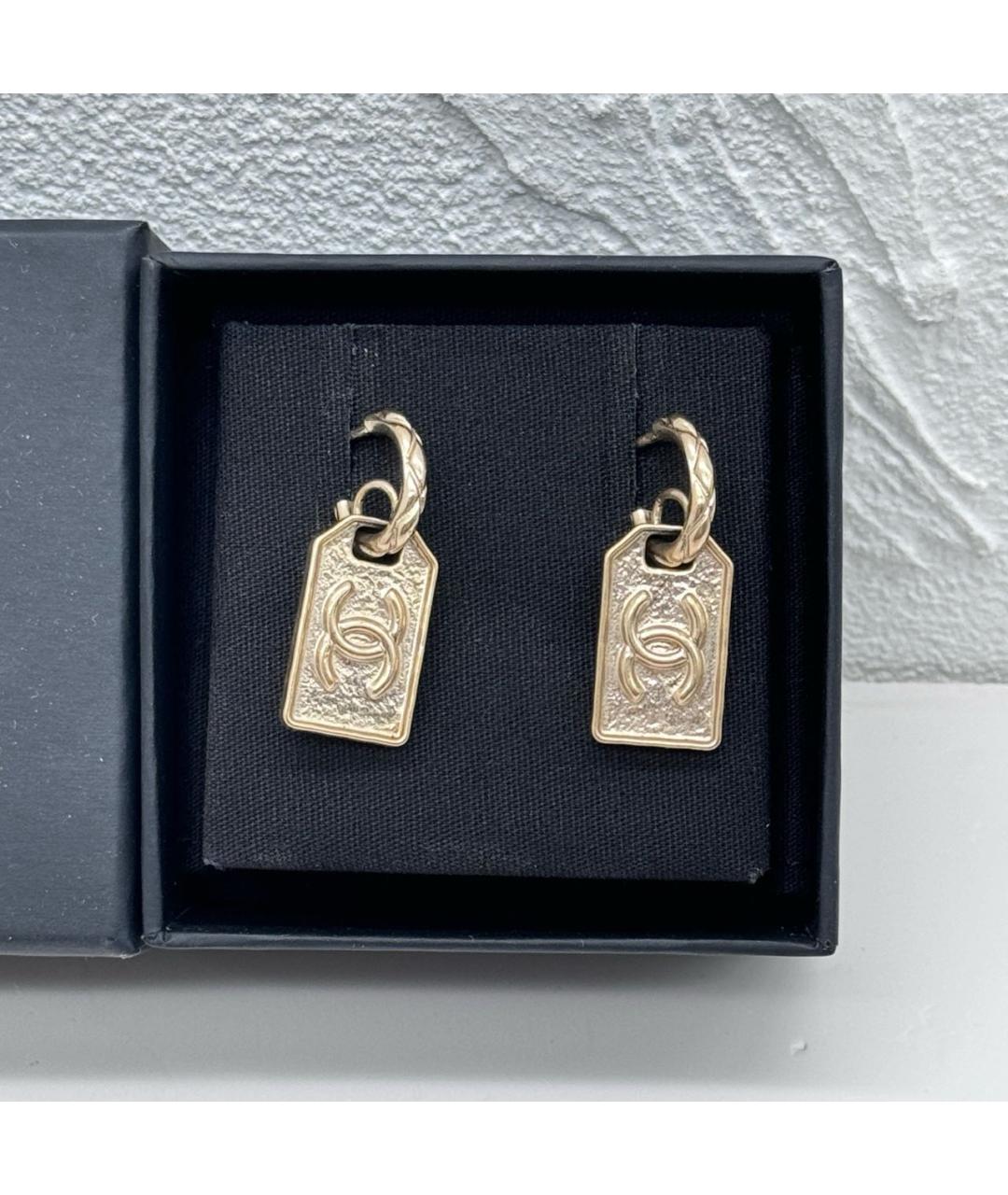 CHANEL Золотые серьги, фото 7