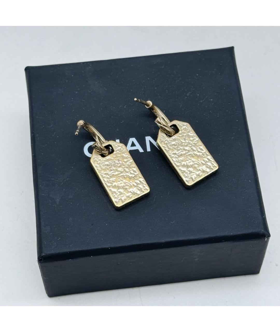 CHANEL Золотые серьги, фото 4