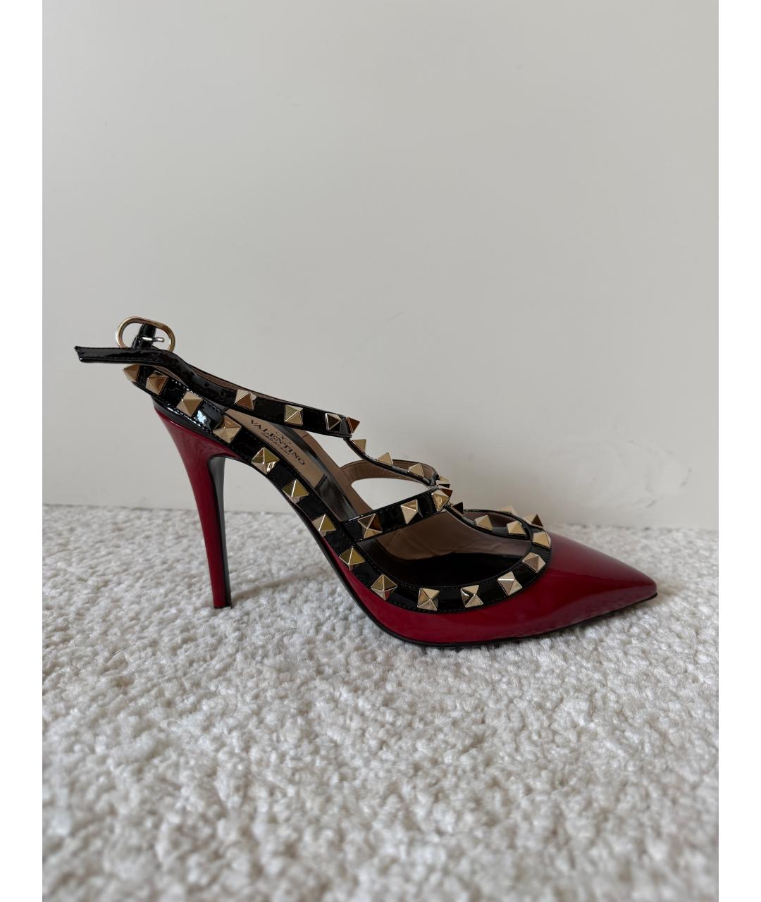 VALENTINO Бордовые туфли из лакированной кожи, фото 7