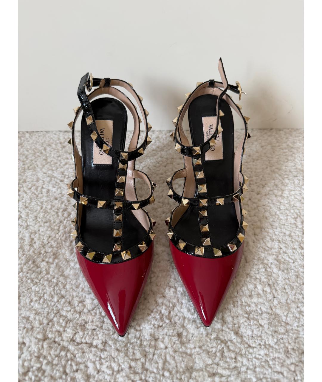 VALENTINO Бордовые туфли из лакированной кожи, фото 2