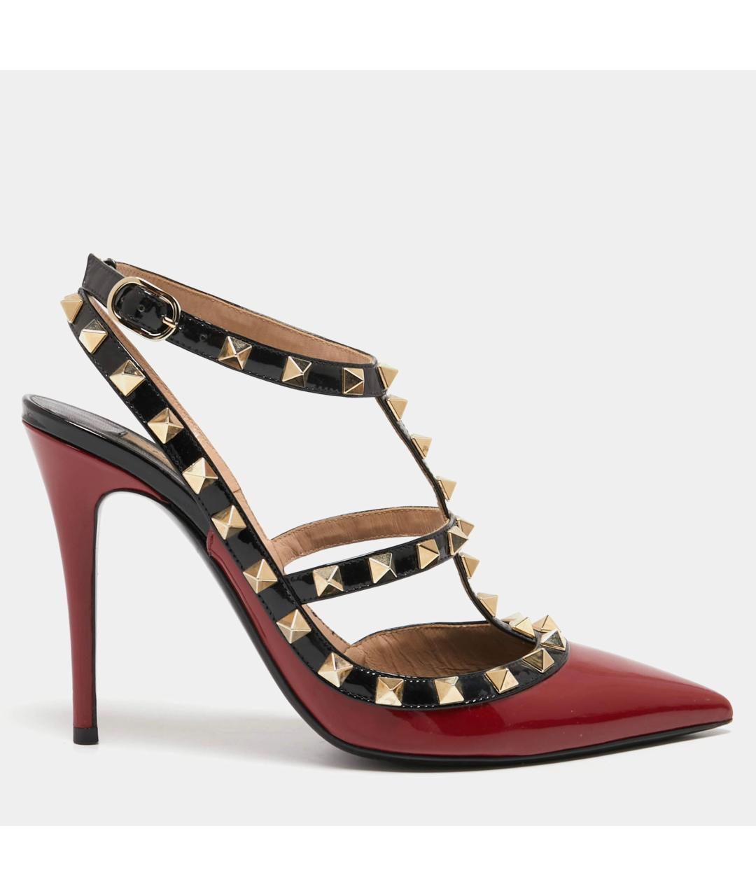 VALENTINO Бордовые туфли из лакированной кожи, фото 8