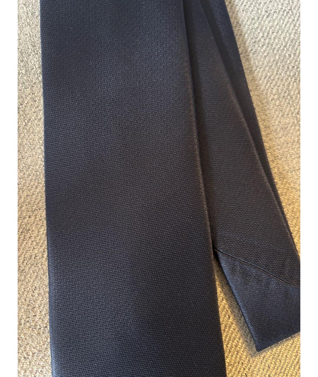 VALENTINO Темно-синий шелковый галстук, фото 4