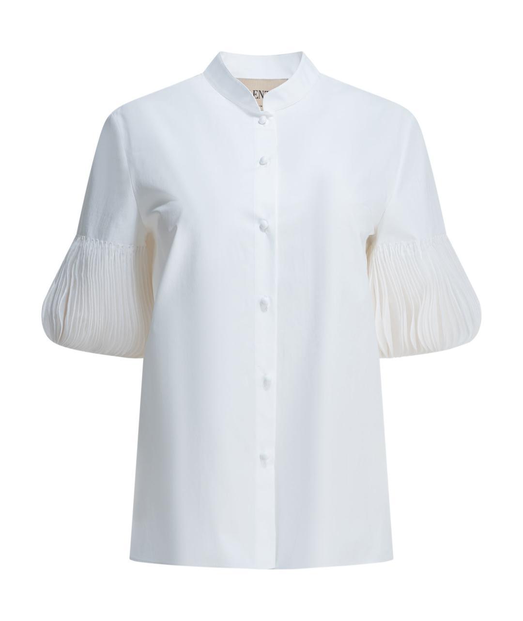 VALENTINO Белая хлопковая рубашка, фото 3