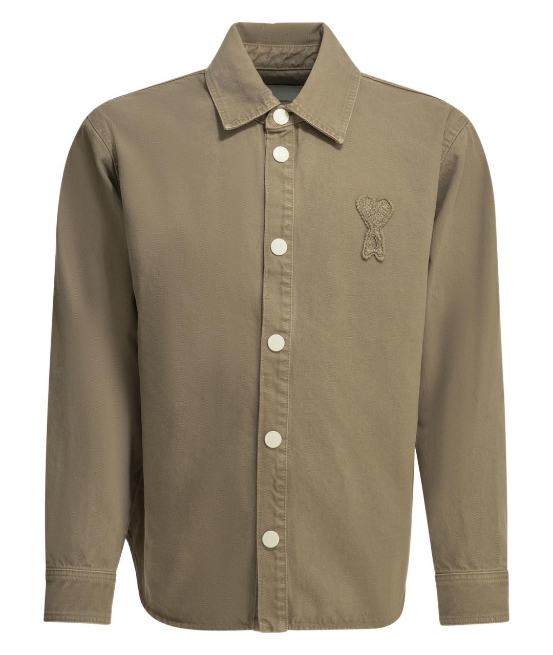 Ami Paris Бежевая хлопковая куртка, фото 1