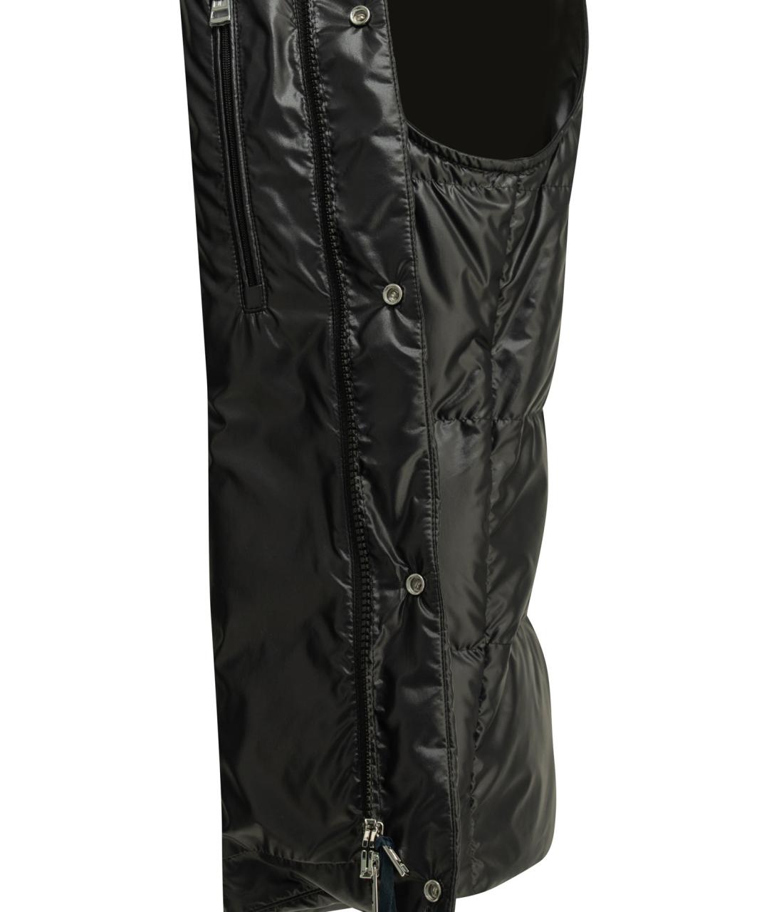 MONCLER Черный полиэстеровый жилет, фото 4