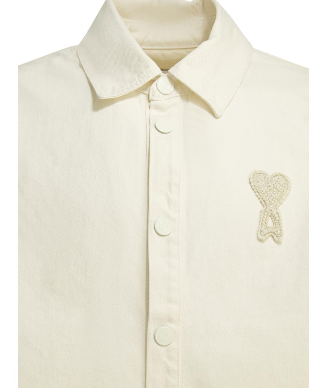 Ami Paris Белая хлопковая куртка, фото 3