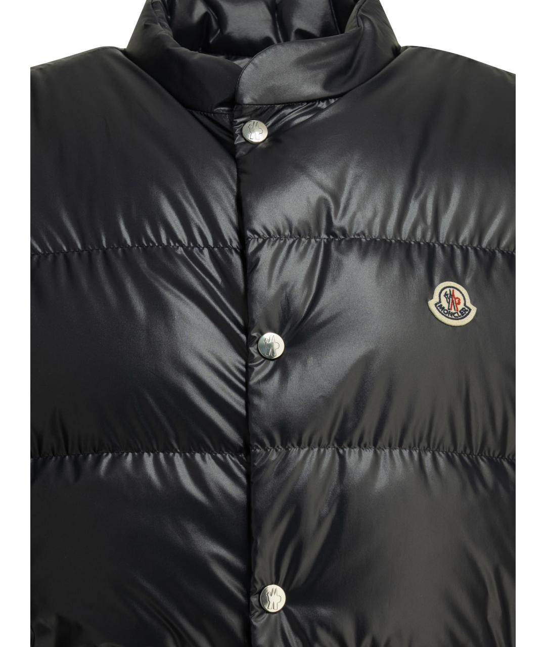 MONCLER Синий полиэстеровый жилет, фото 3