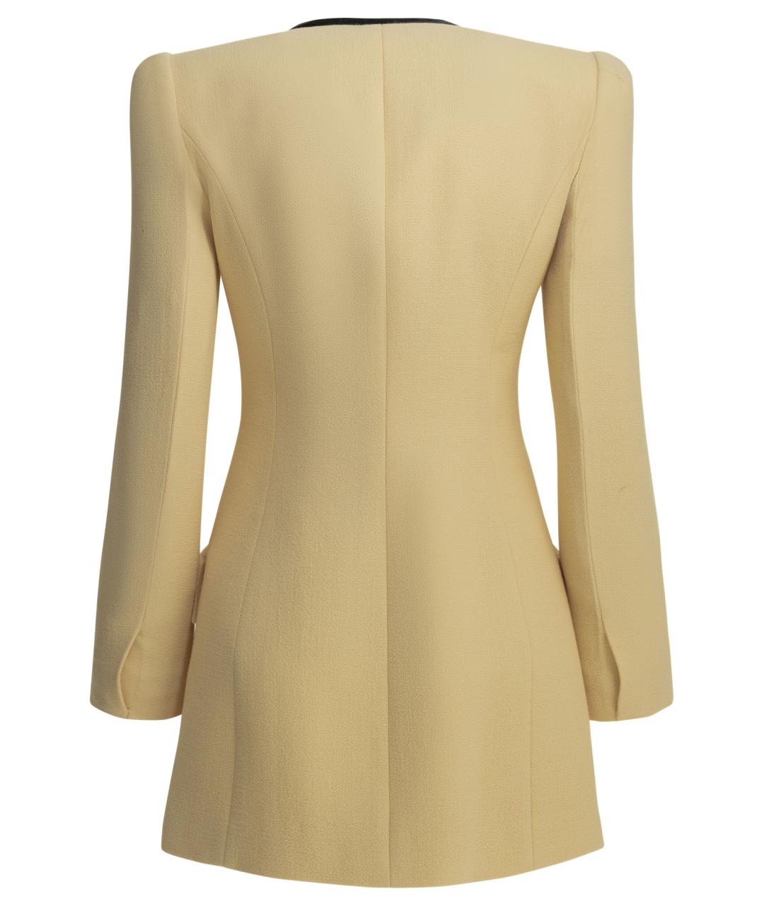 VALENTINO Бежевое шерстяное повседневное платье, фото 2