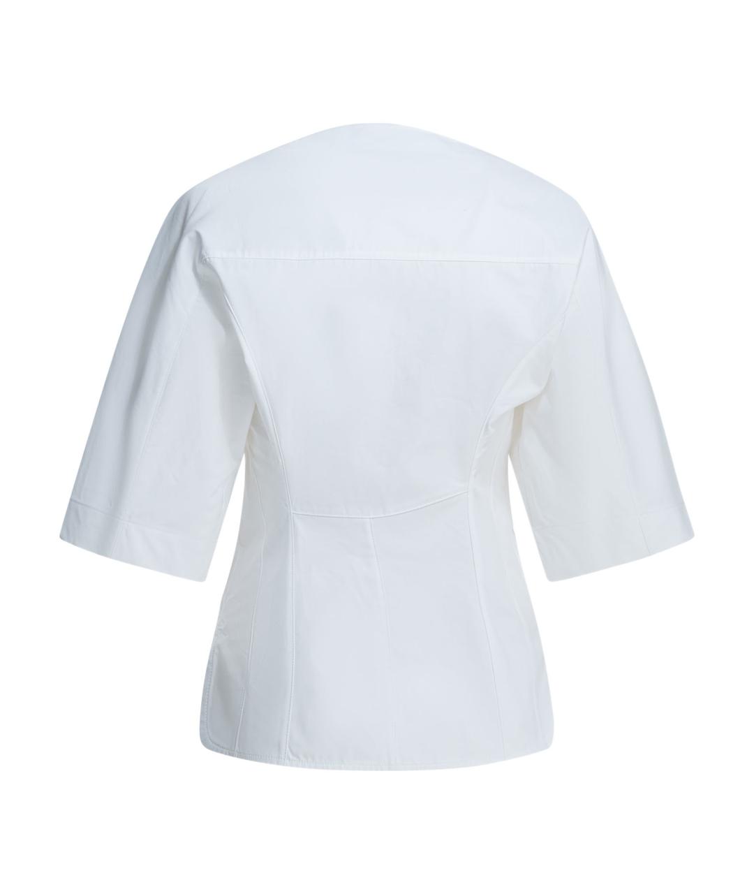 JACQUEMUS Белая хлопковая рубашка, фото 2