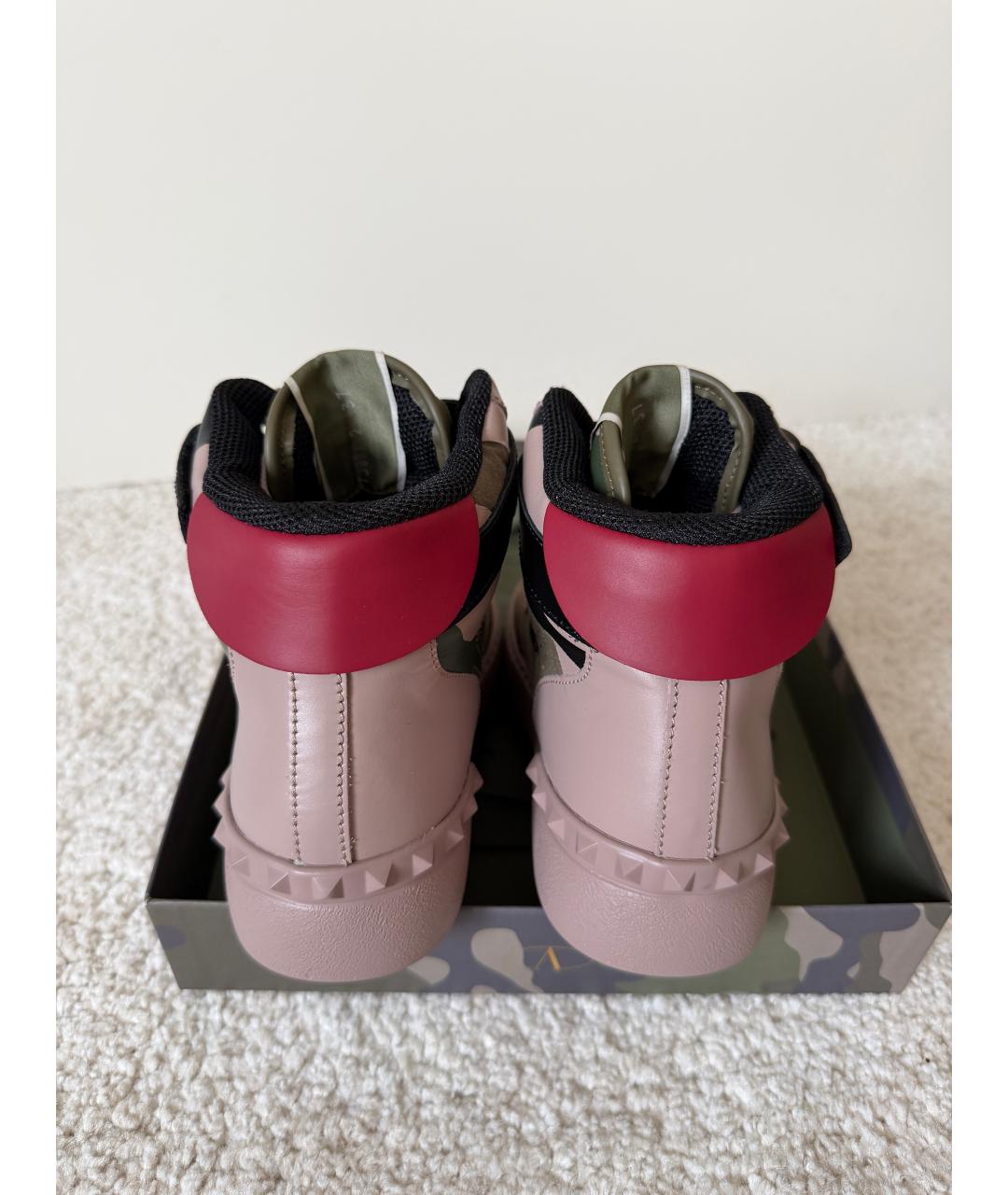 VALENTINO Мульти кожаные кроссовки, фото 4