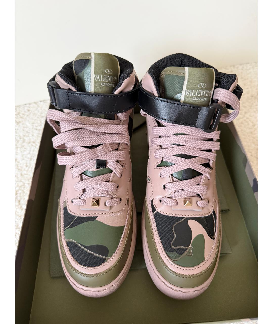 VALENTINO Мульти кожаные кроссовки, фото 2