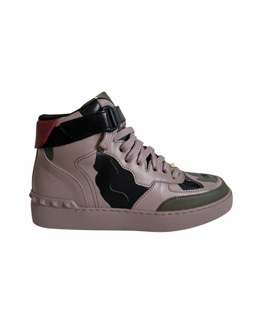 VALENTINO Мульти кожаные кроссовки, фото 1