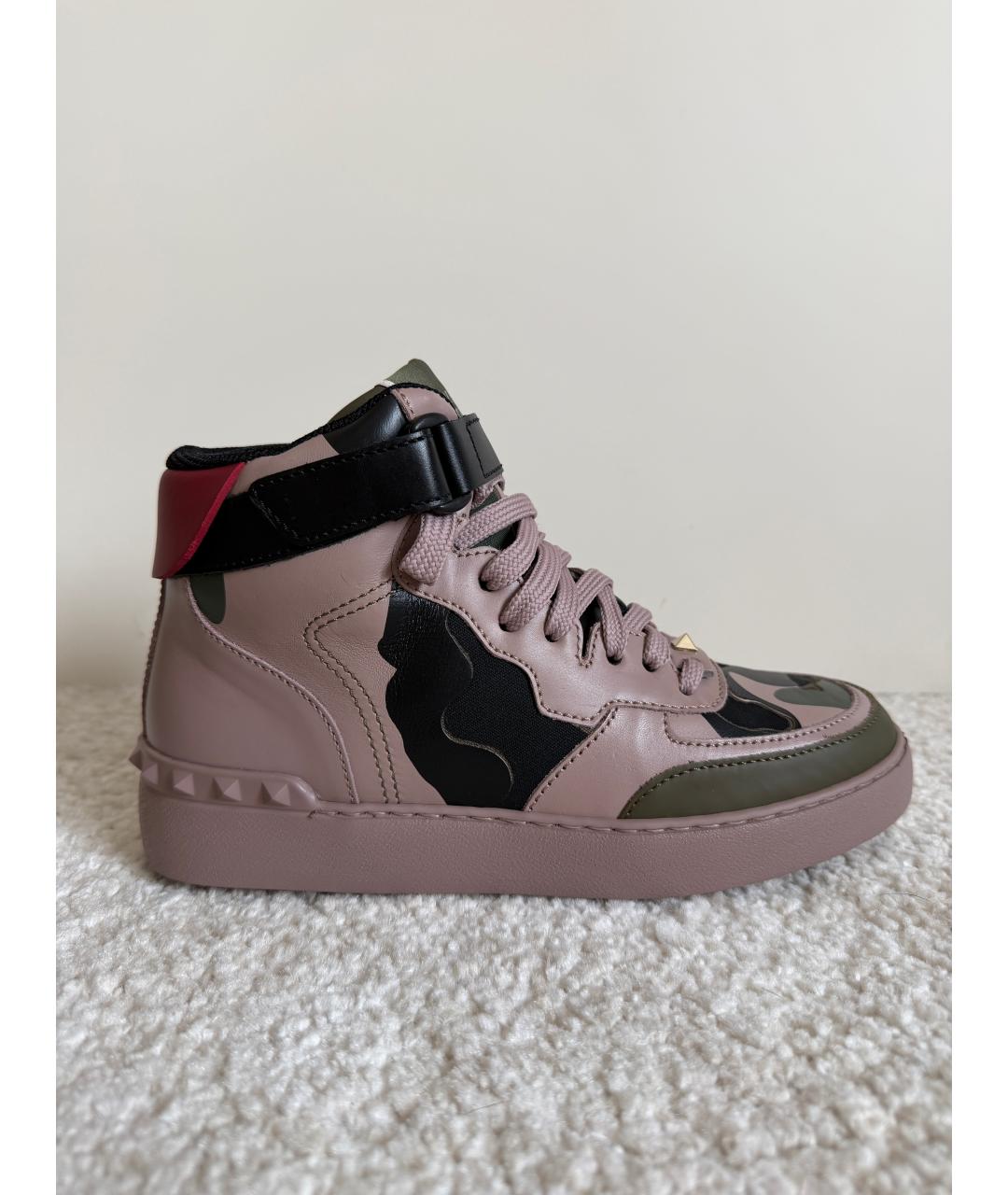 VALENTINO Мульти кожаные кроссовки, фото 9