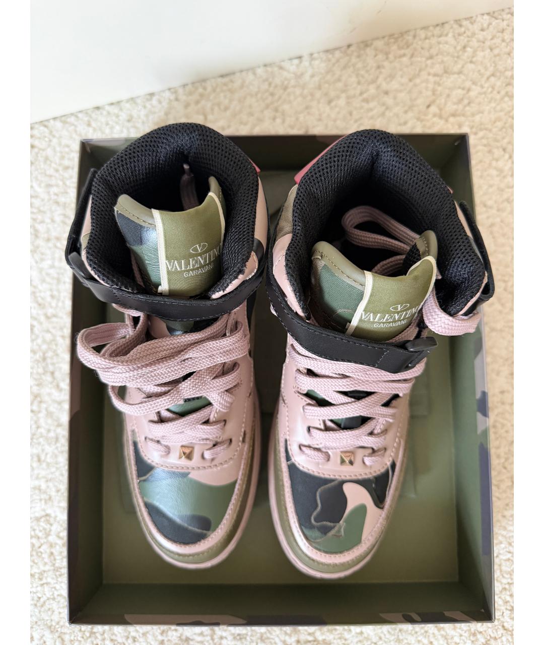 VALENTINO Мульти кожаные кроссовки, фото 3