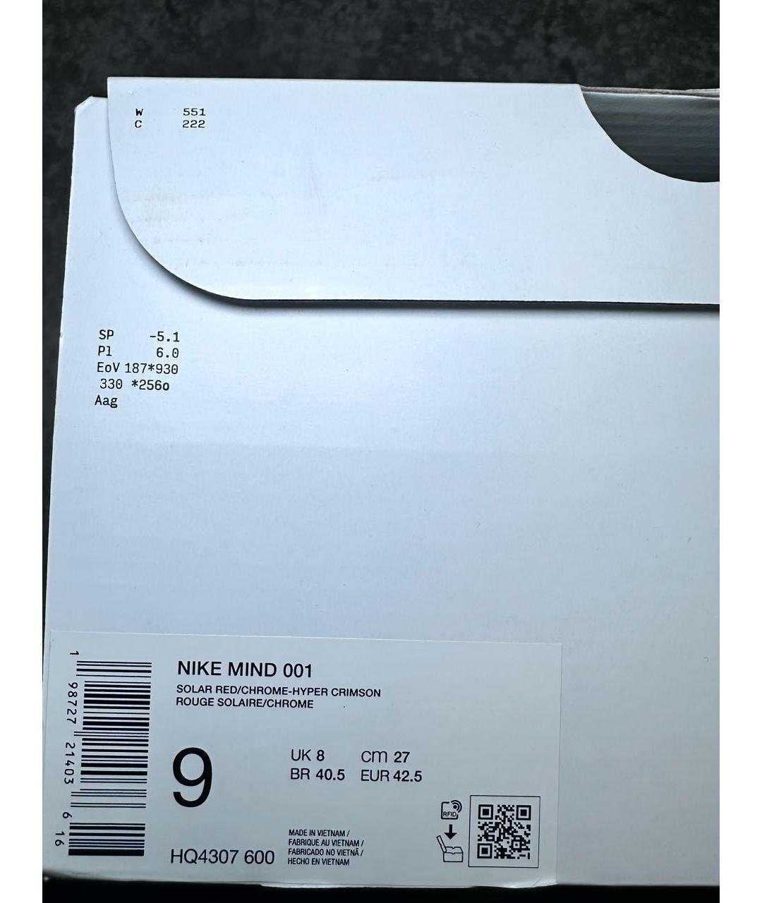 NIKE Красные шлепанцы, фото 7