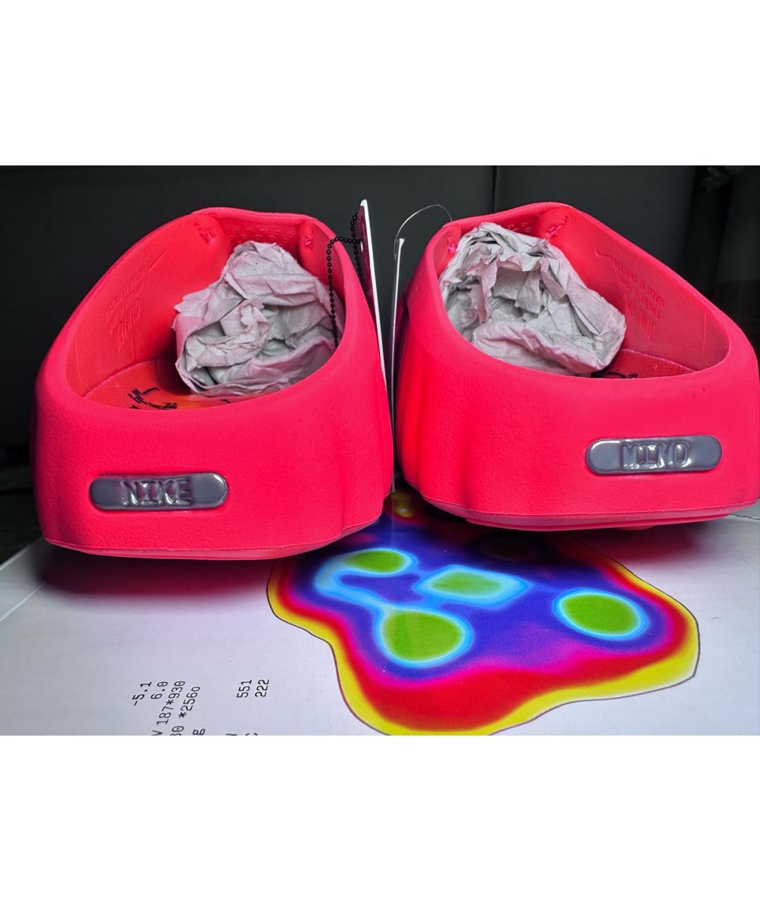 NIKE Красные шлепанцы, фото 5