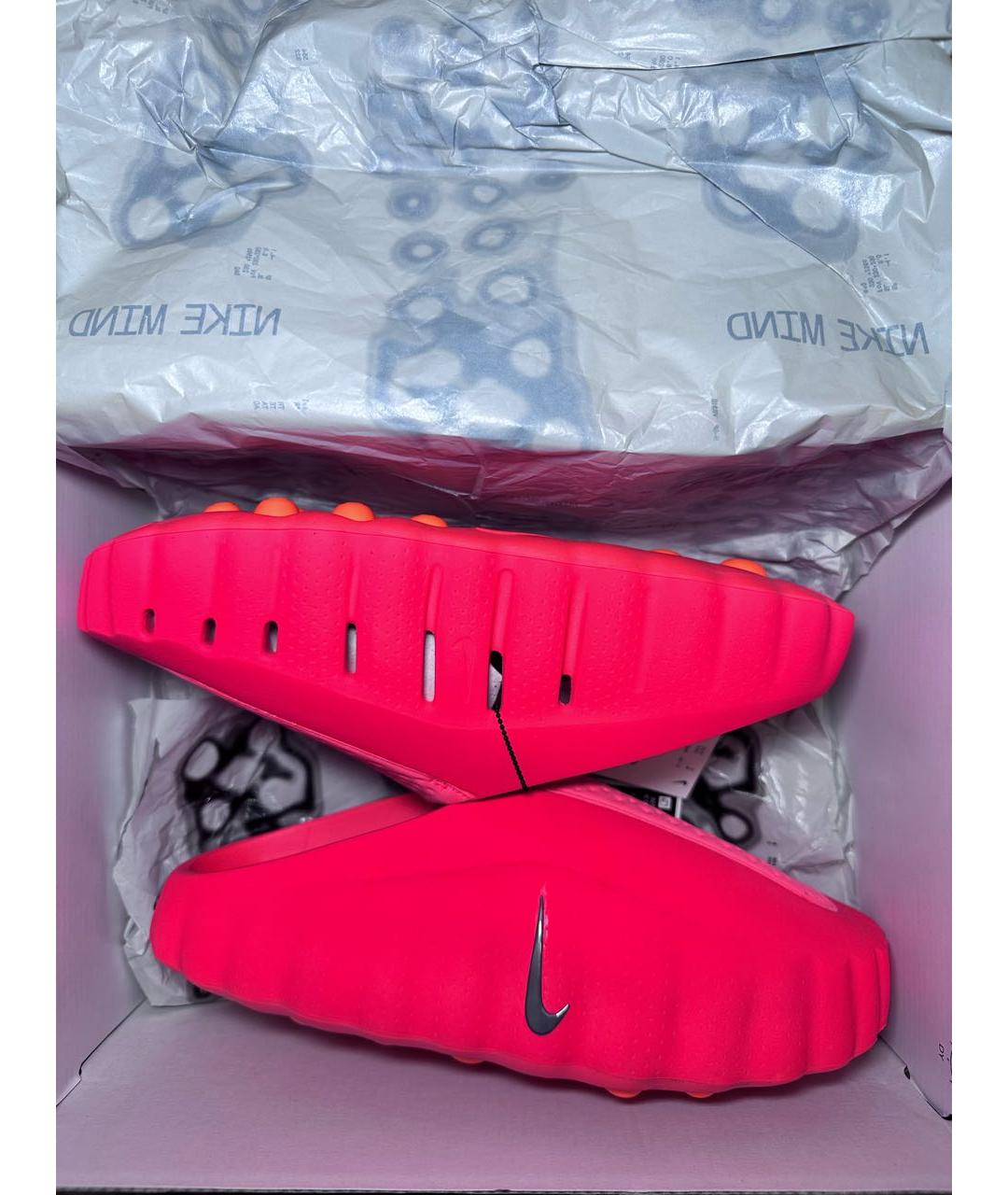 NIKE Красные шлепанцы, фото 6