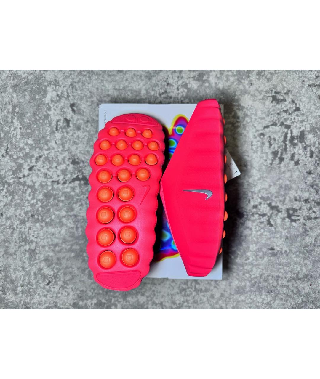 NIKE Красные шлепанцы, фото 2