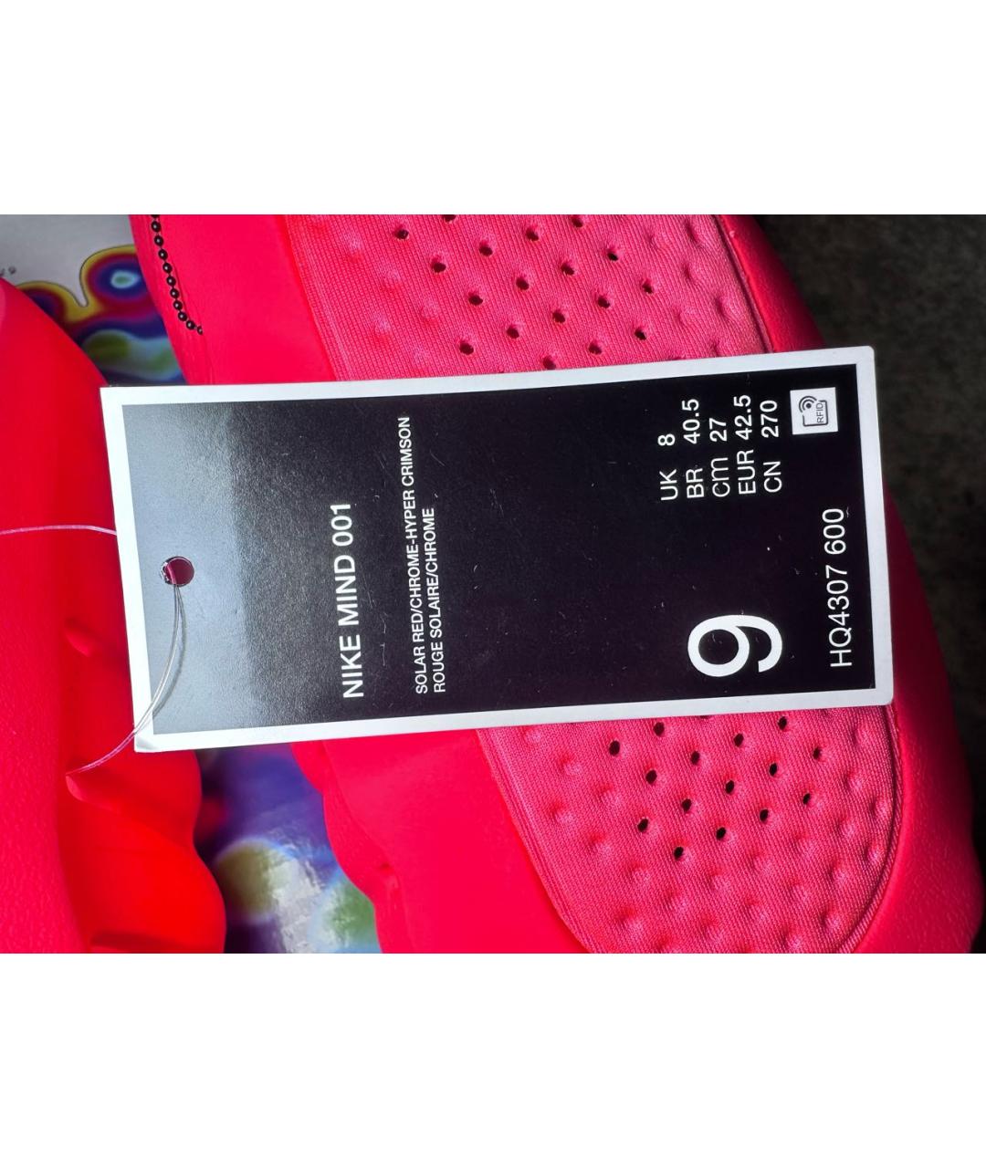 NIKE Красные шлепанцы, фото 4