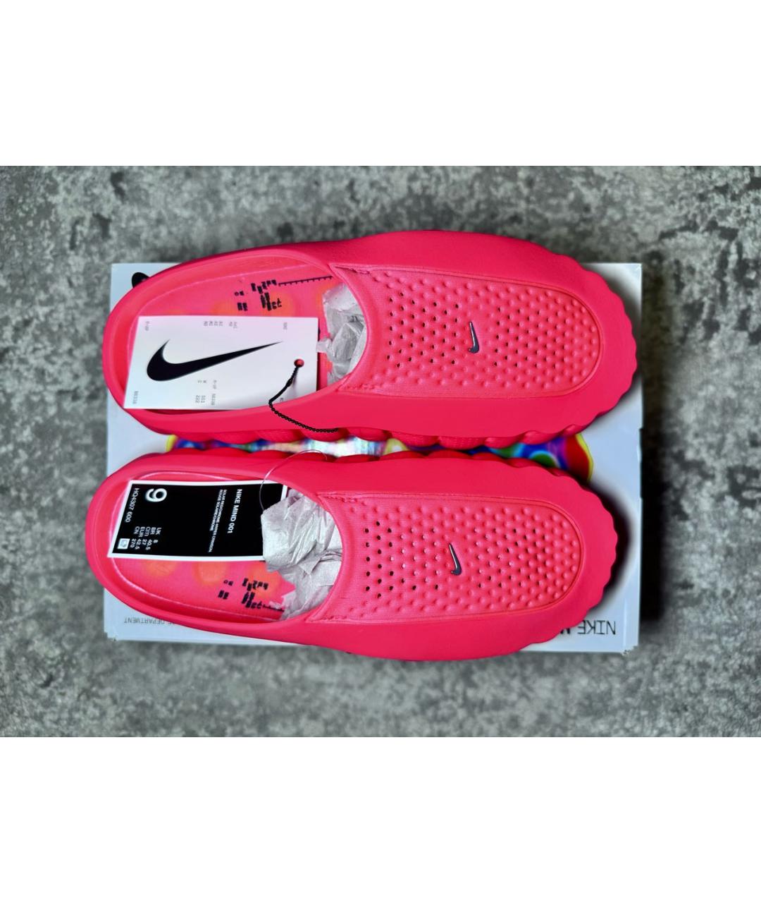 NIKE Красные шлепанцы, фото 3