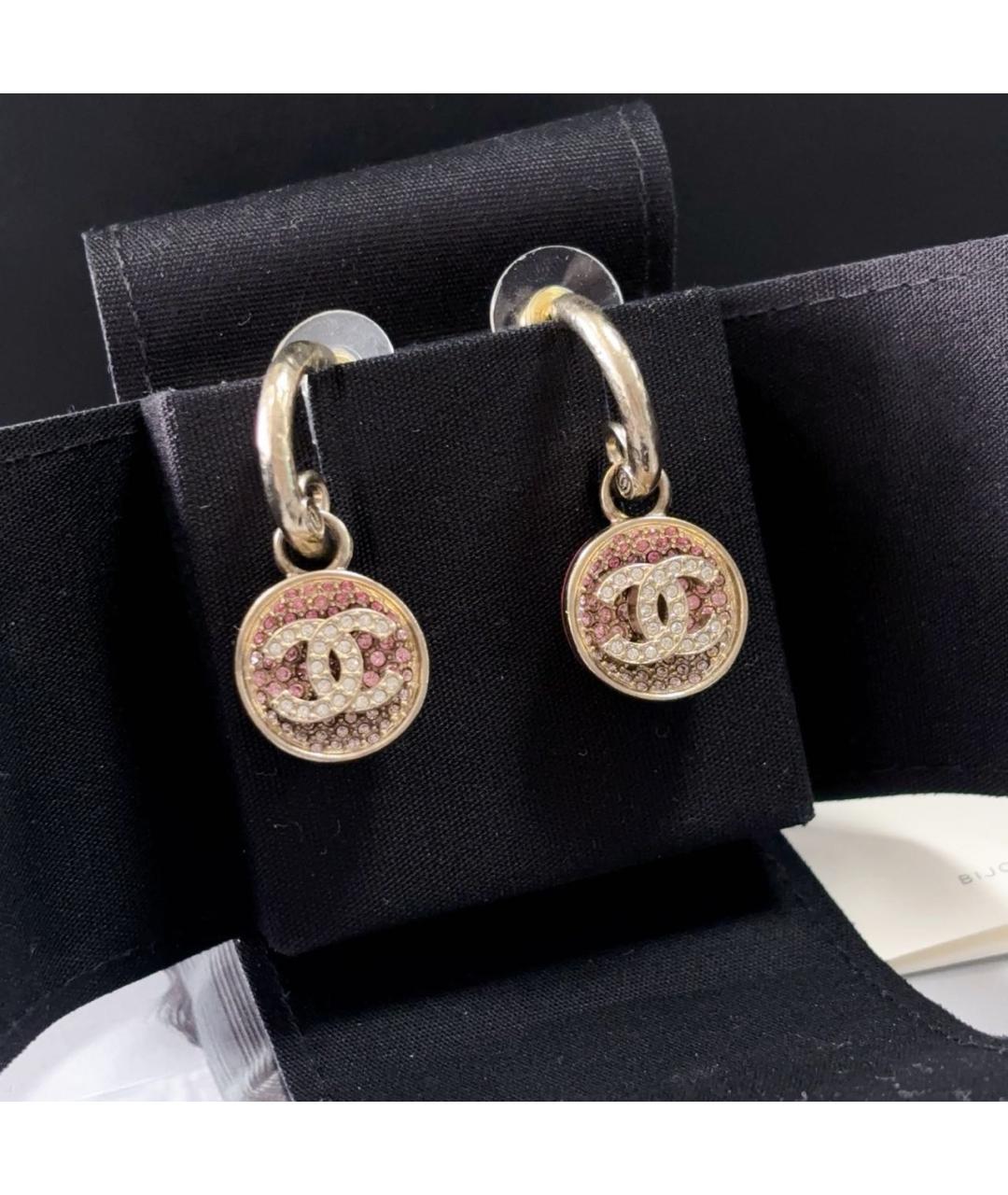 CHANEL Розовые серьги, фото 7