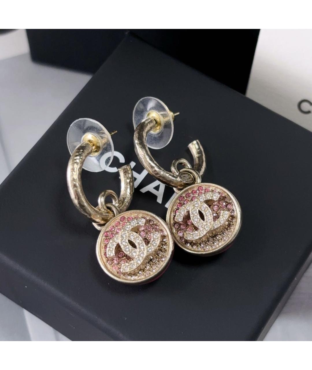 CHANEL Розовые серьги, фото 5