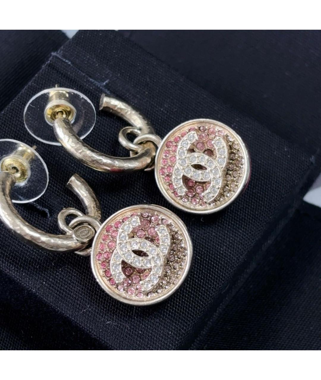 CHANEL Розовые серьги, фото 2