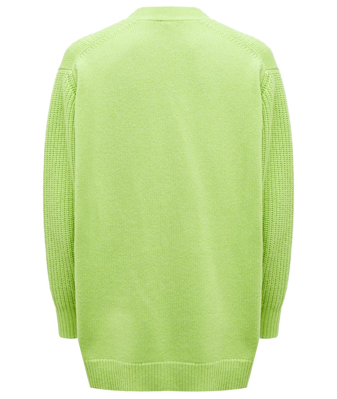 HERMES Зеленый кашемировый кардиган, фото 10