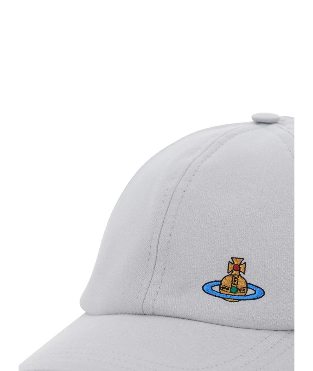 VIVIENNE WESTWOOD Белая хлопковая кепка, фото 3