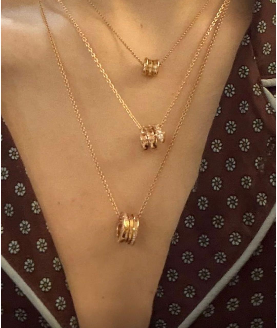 BVLGARI Розовая подвеска из розового золота, фото 2