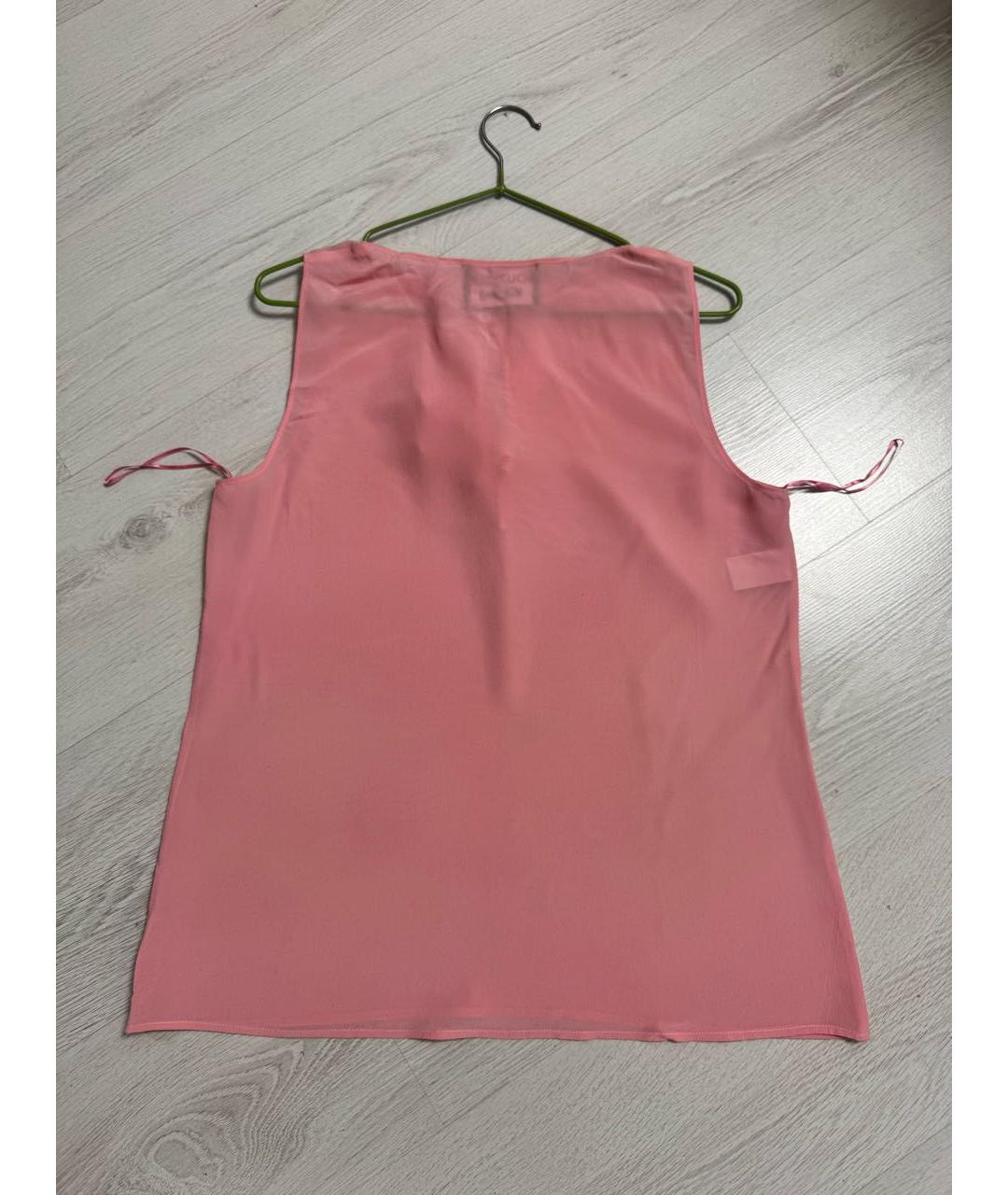 BOUTIQUE MOSCHINO Коралловая шелковая блузы, фото 2