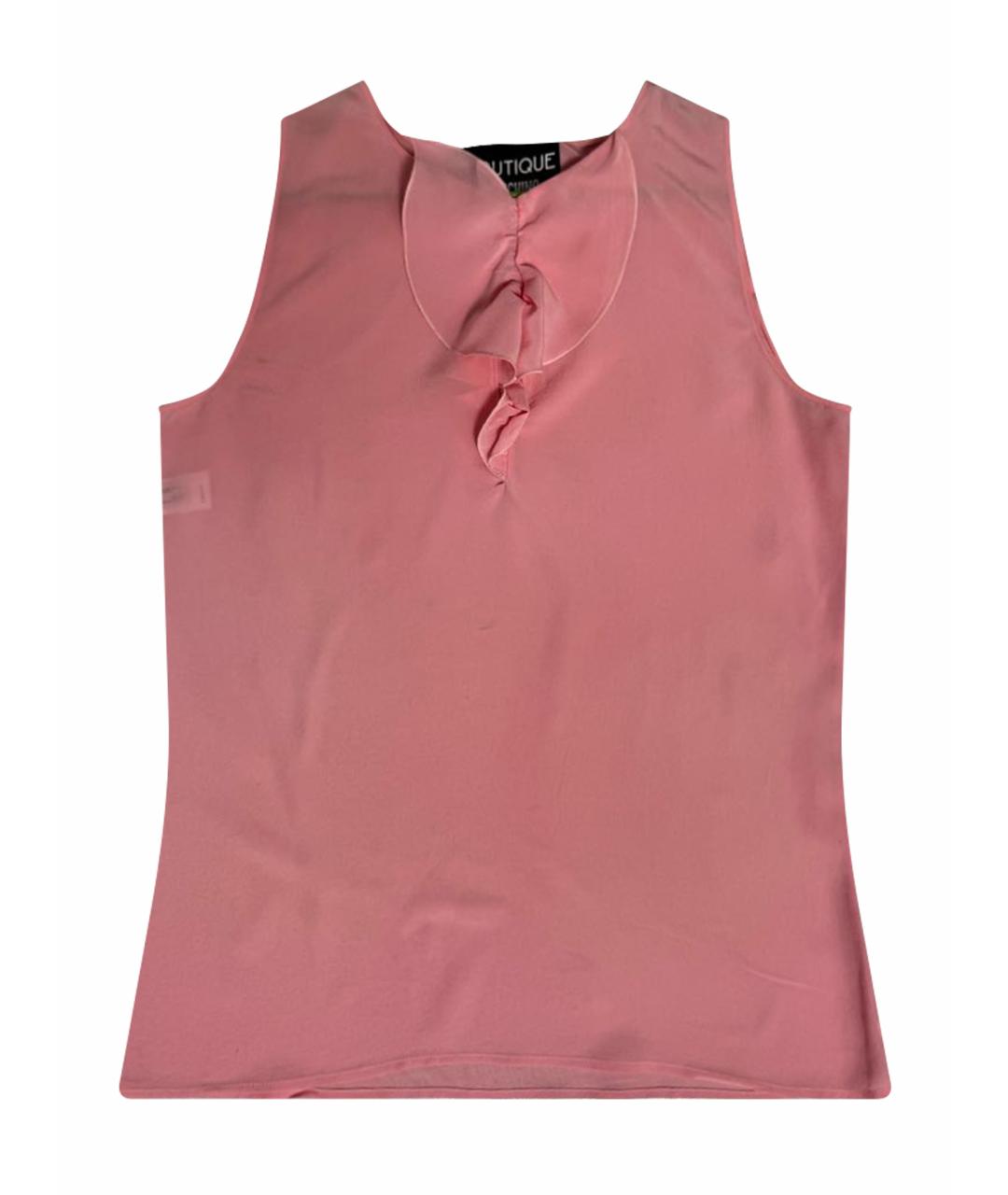 BOUTIQUE MOSCHINO Коралловая шелковая блузы, фото 1