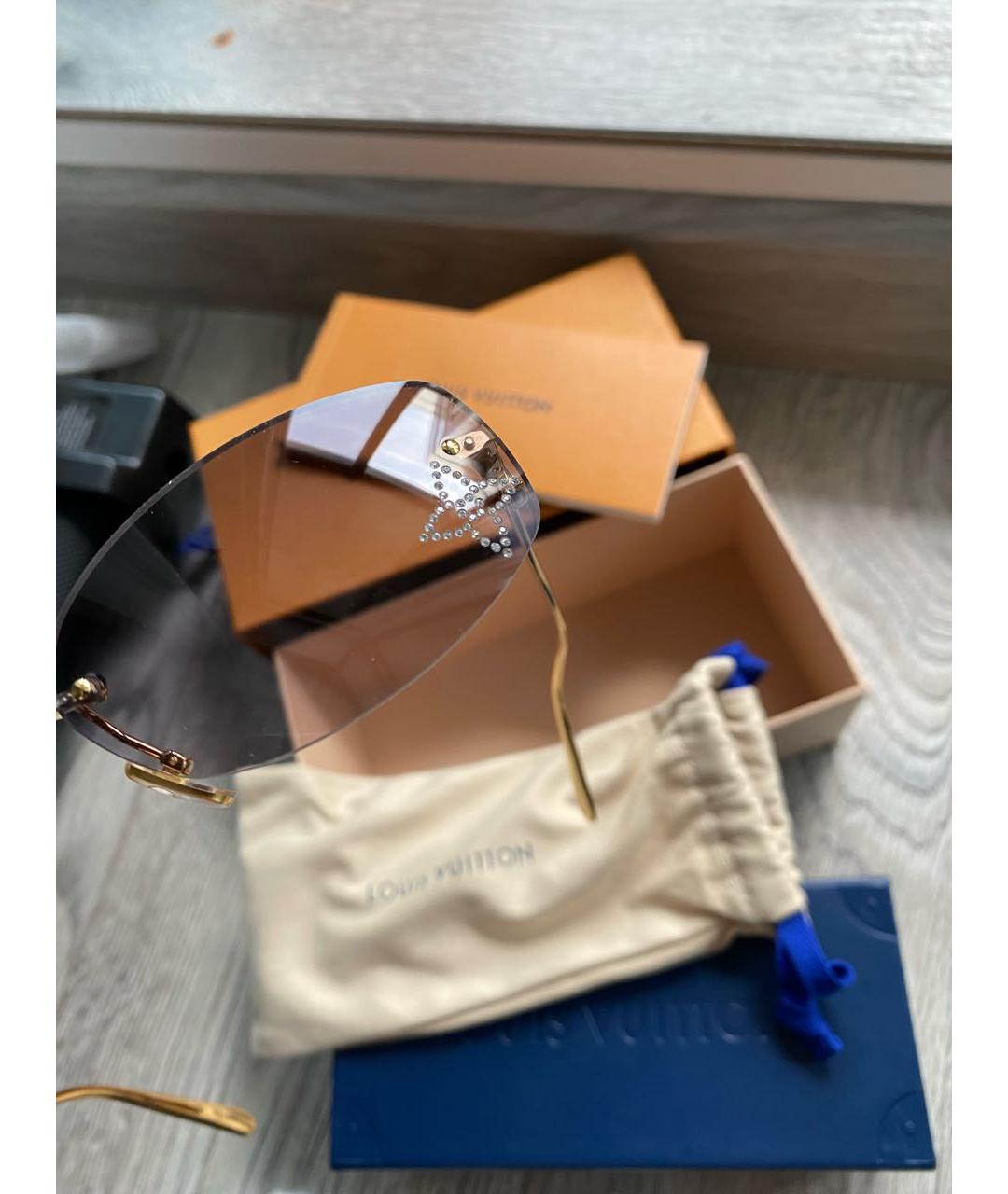 LOUIS VUITTON Мульти металлические солнцезащитные очки, фото 4