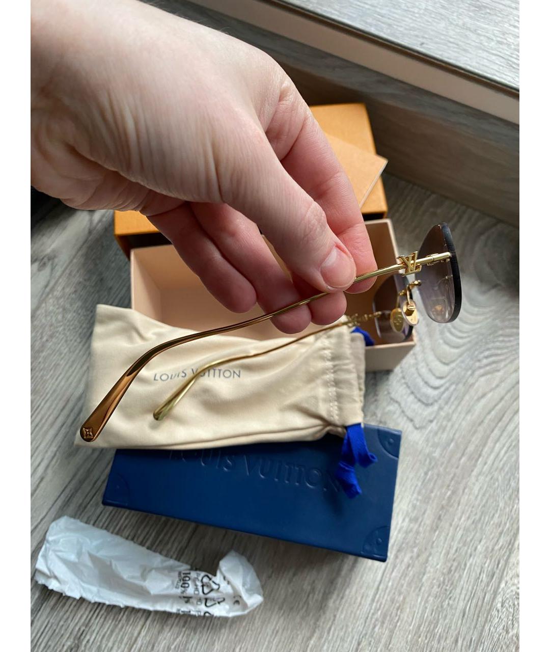 LOUIS VUITTON Мульти металлические солнцезащитные очки, фото 3