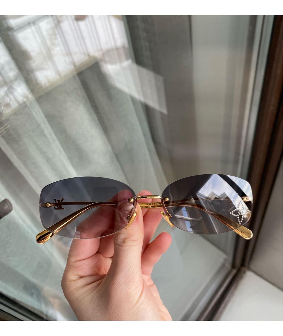 LOUIS VUITTON Мульти металлические солнцезащитные очки, фото 5