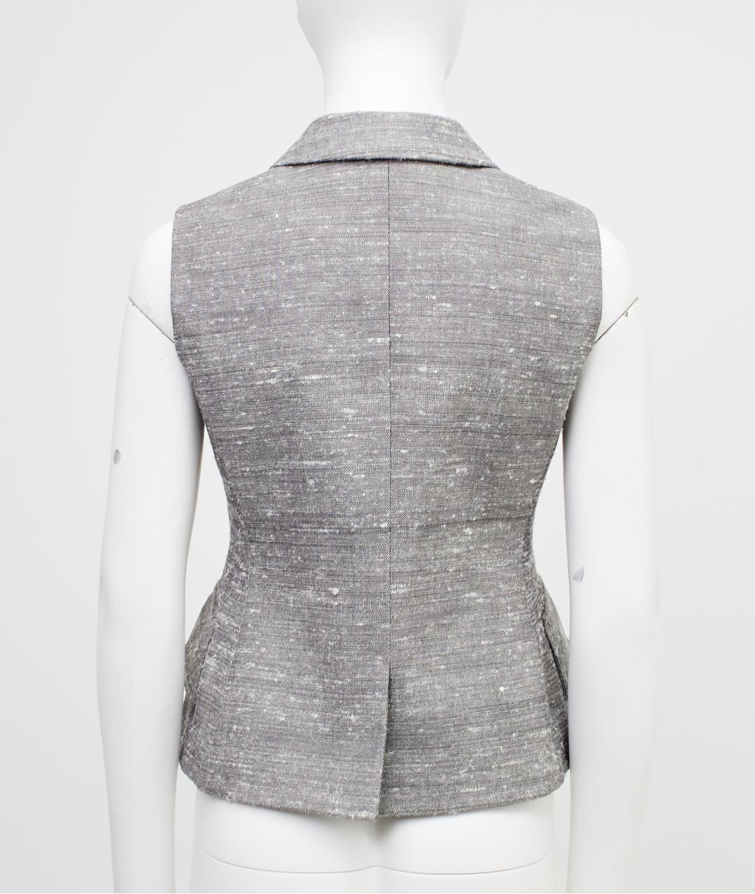 CHRISTIAN DIOR Серая хлопковая жилетка, фото 2