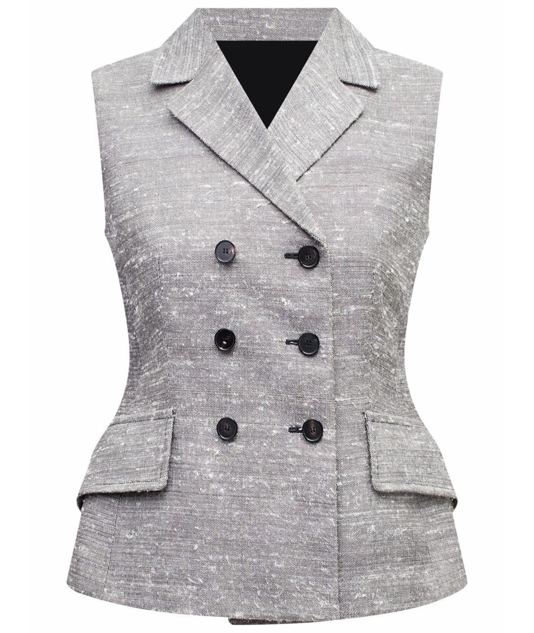 CHRISTIAN DIOR Серая хлопковая жилетка, фото 1