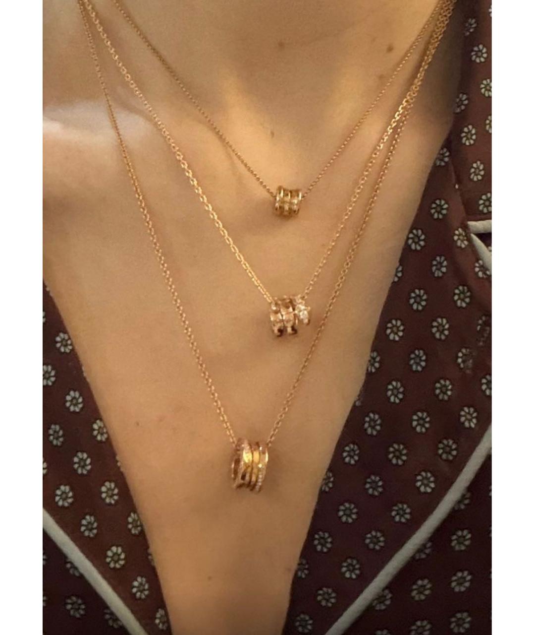 BVLGARI Розовая подвеска из розового золота, фото 2