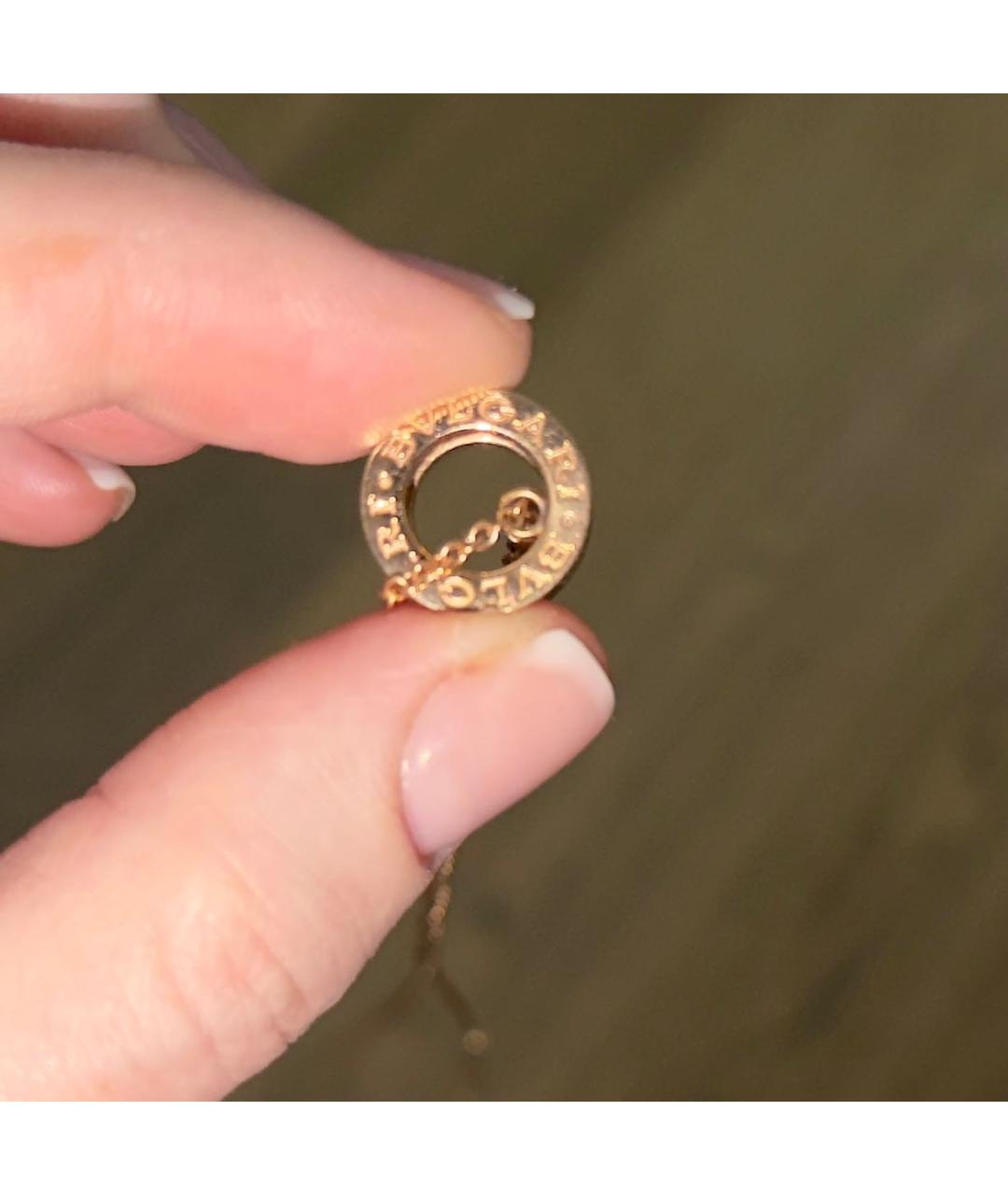 BVLGARI Розовая подвеска из розового золота, фото 3