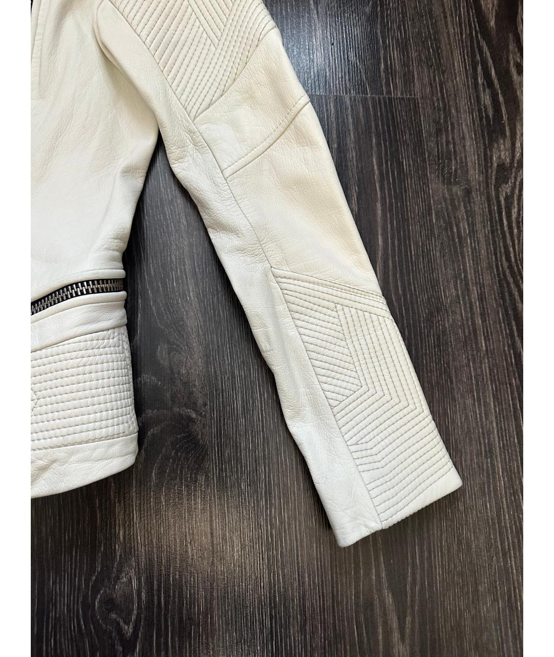 IRO Белая кожаная куртка, фото 9
