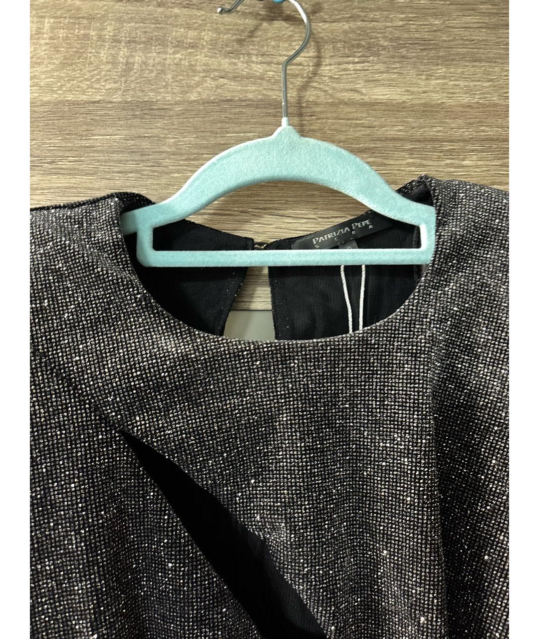 PATRIZIA PEPE Серебряное полиэстеровое боди, фото 3