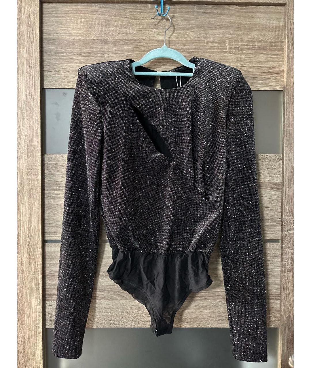 PATRIZIA PEPE Серебряное полиэстеровое боди, фото 7