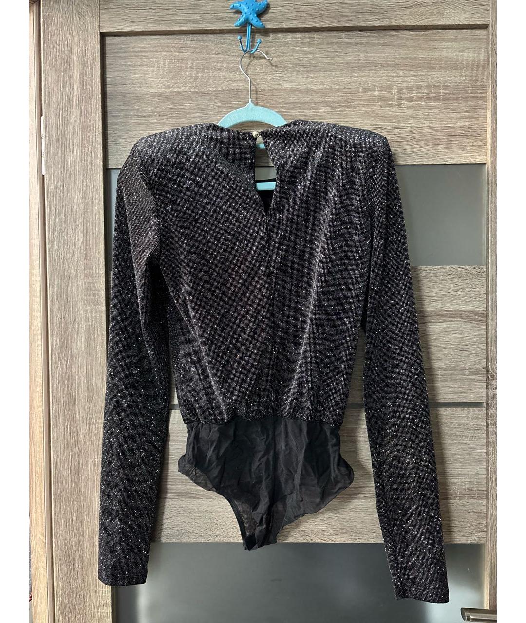 PATRIZIA PEPE Серебряное полиэстеровое боди, фото 2