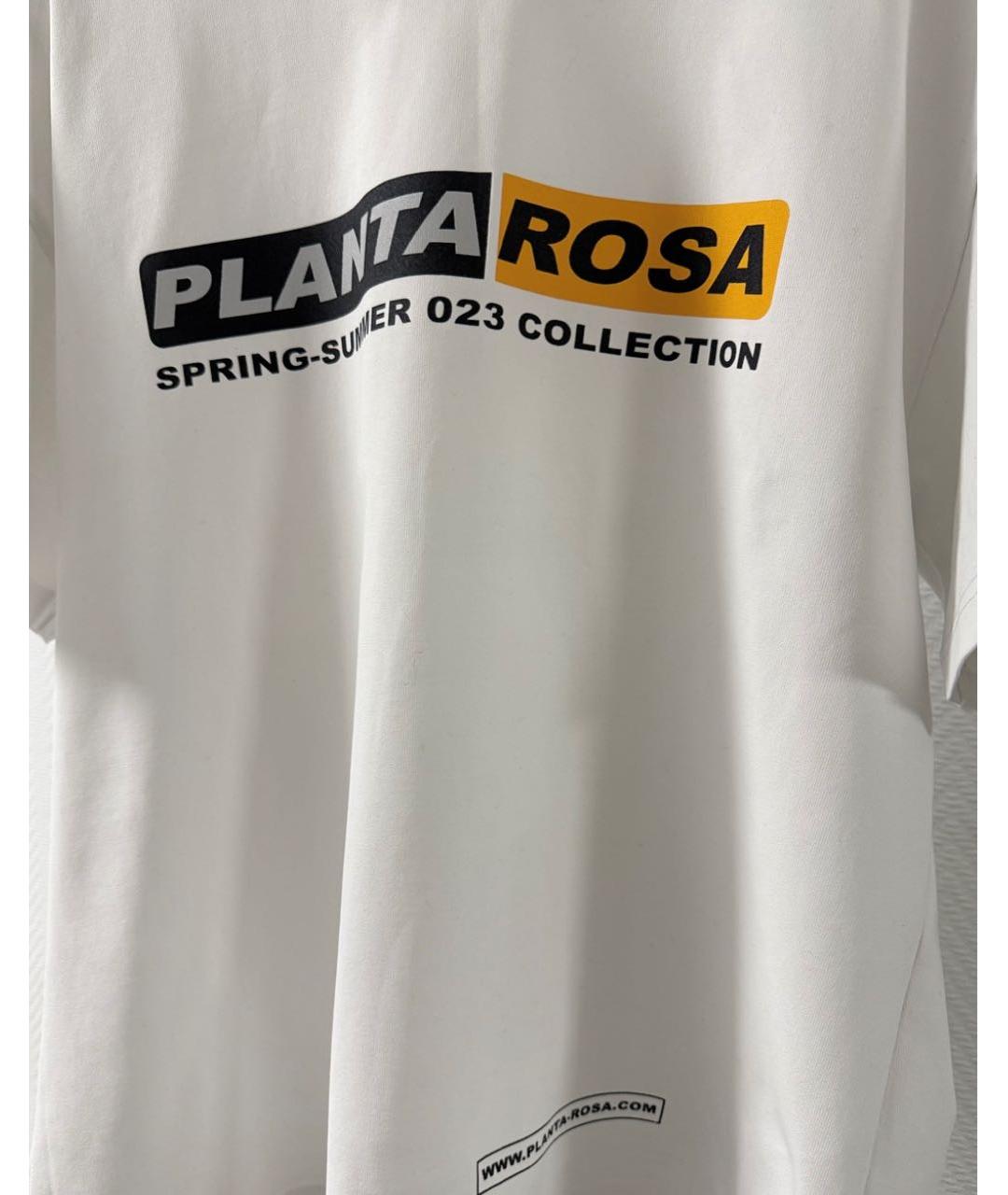 PLANTA ROSA Белая хлопковая футболка, фото 4