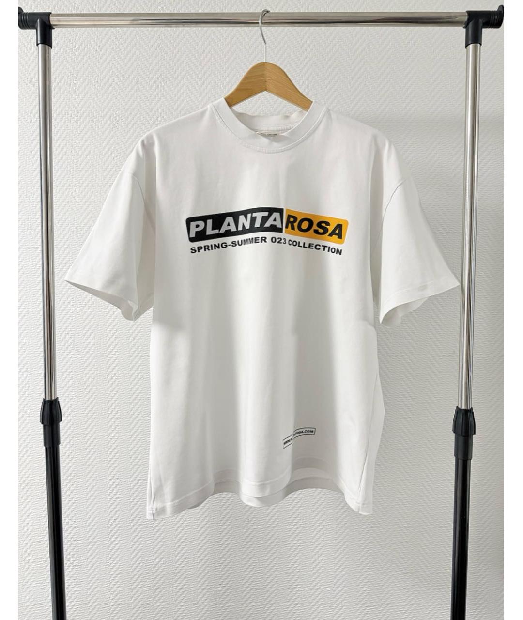 PLANTA ROSA Белая хлопковая футболка, фото 2
