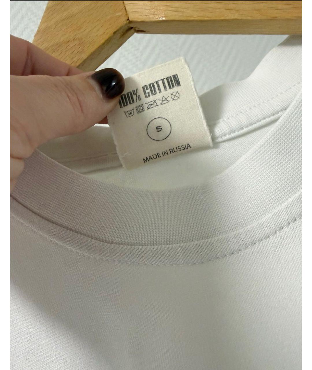 PLANTA ROSA Белая хлопковая футболка, фото 6