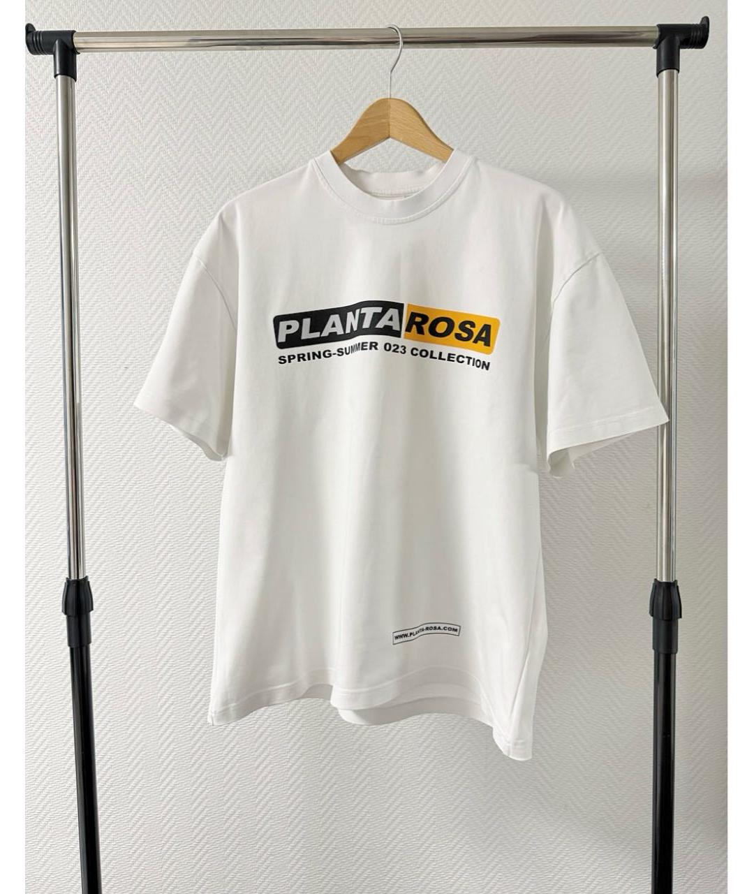 PLANTA ROSA Белая хлопковая футболка, фото 7