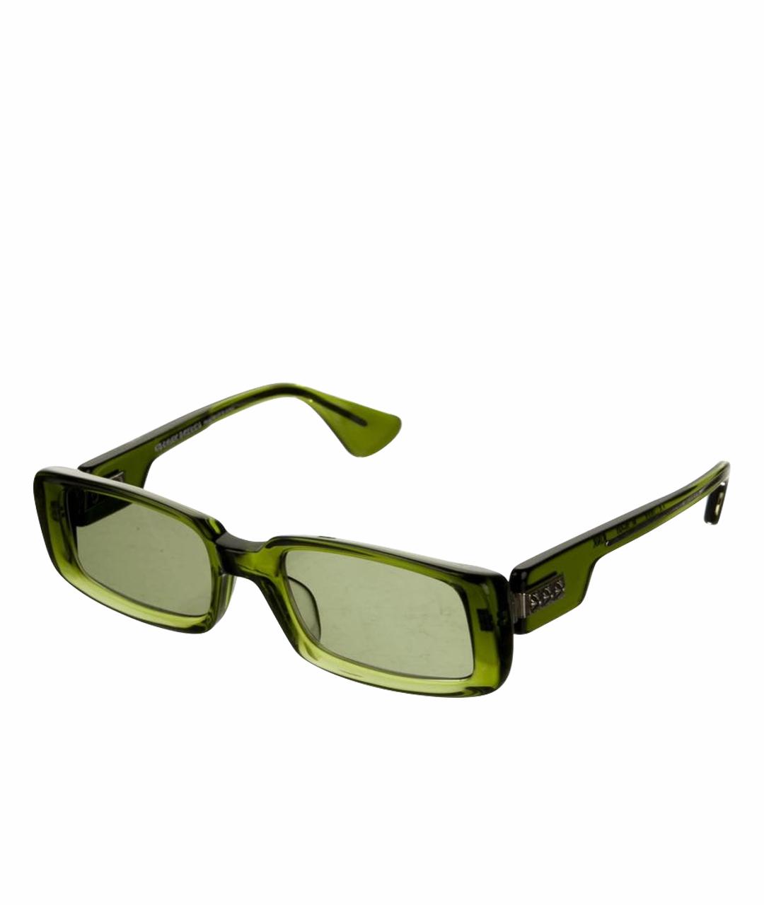 CHROME HEARTS Зеленые пластиковые солнцезащитные очки, фото 1