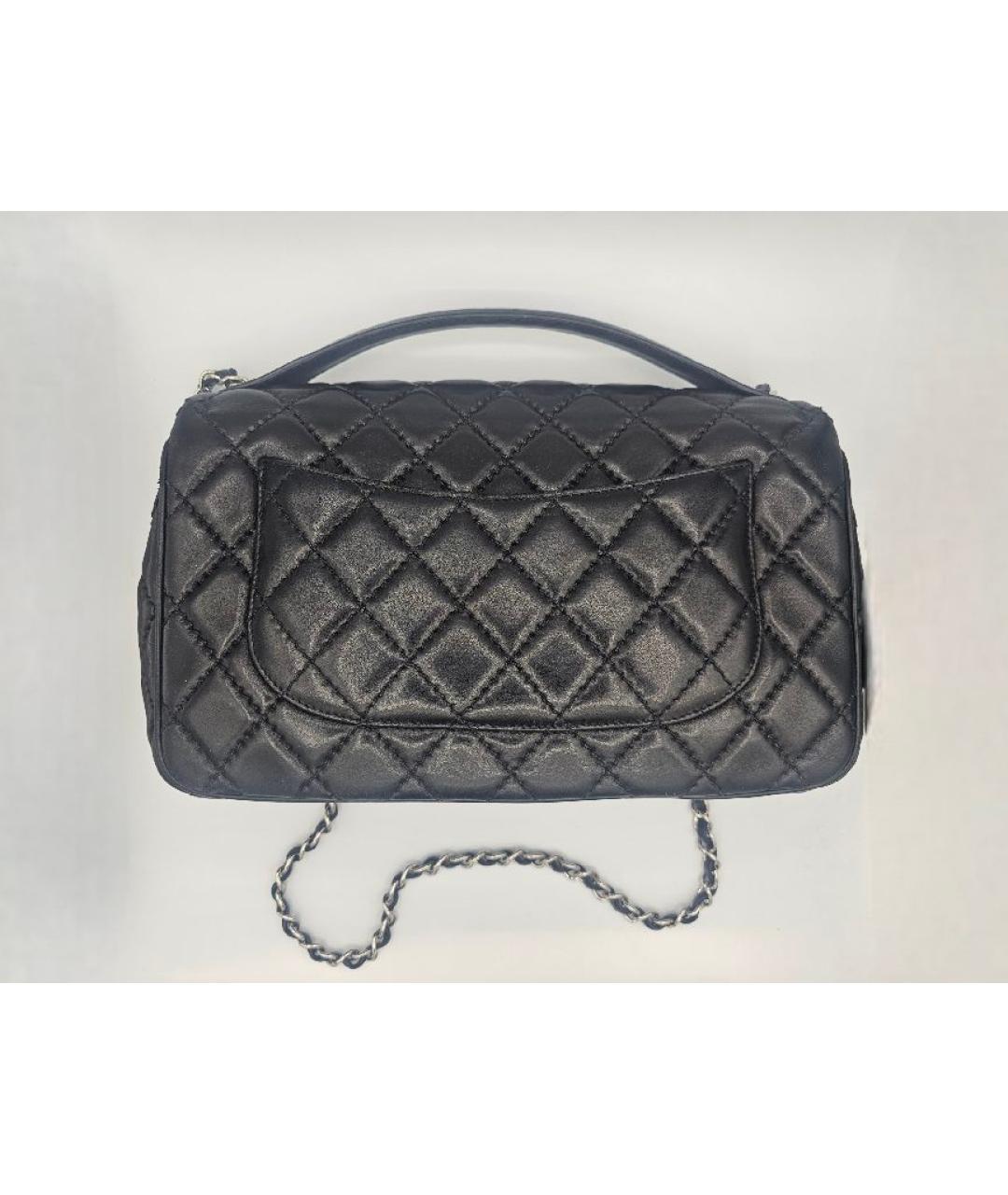 CHANEL Черная кожаная сумка через плечо, фото 2