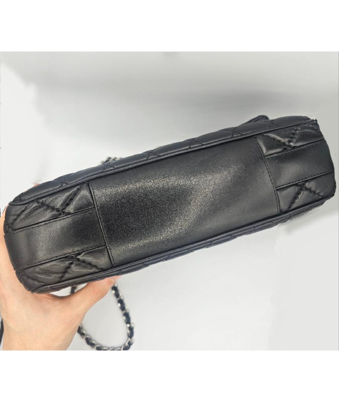 CHANEL Черная кожаная сумка через плечо, фото 3